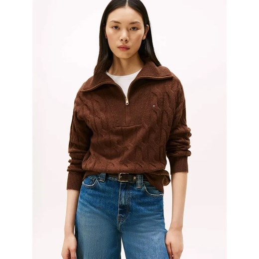 Tommy Hilfiger Wełniany sweter | Loose fit ze sklepu Gomez Fashion Store w kategorii Swetry damskie - zdjęcie 186255128