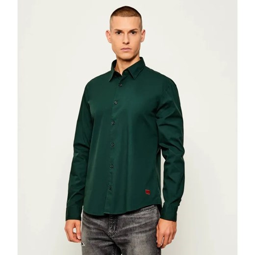 HUGO Koszula Ermo | Slim Fit | stretch ze sklepu Gomez Fashion Store w kategorii Koszule męskie - zdjęcie 186255147