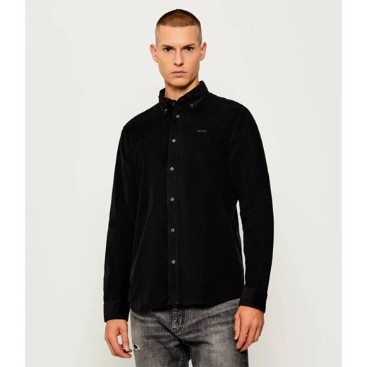 HUGO Sztruksowa koszula Epazo | Straight fit ze sklepu Gomez Fashion Store w kategorii Koszule męskie - zdjęcie 186255155