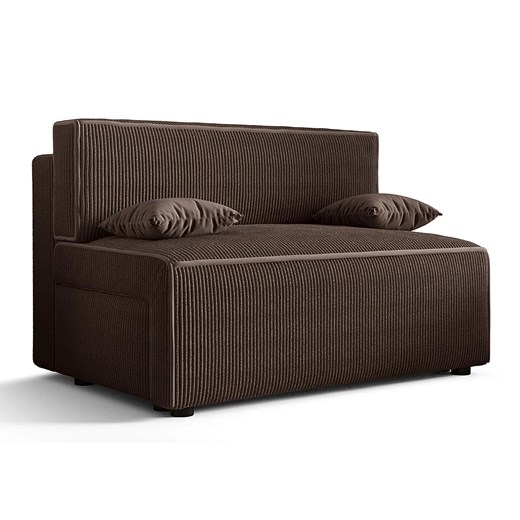 Brązowa rozkładana sofa sztruksowa C1-P91 ze sklepu Edinos.pl w kategorii Sofy i kanapy - zdjęcie 186258315