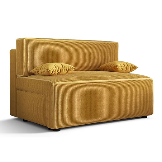 Musztardowa sztruksowa sofa rozkładana Z1-E96 ze sklepu Edinos.pl w kategorii Sofy i kanapy - zdjęcie 186258325