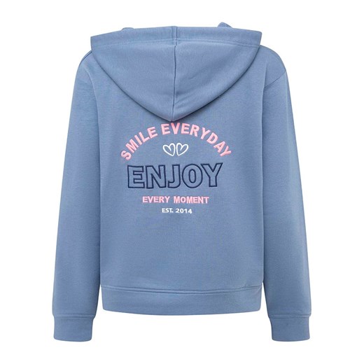 Zwillingsherz Bluza &quot;Smile Everyday Enjoy&quot; w kolorze niebieskim Zwillingsherz S/M okazyjna cena Limango Polska
