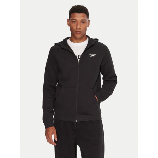Reebok Bluza RK25148CCM Czarny Regular Fit ze sklepu MODIVO w kategorii Bluzy męskie - zdjęcie 186258788
