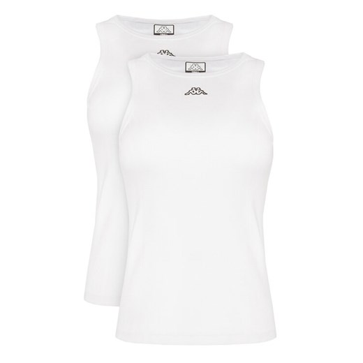 Kappa Komplet 2 topów Logo Benny 322565W Biały Regular Fit ze sklepu MODIVO w kategorii Bluzki damskie - zdjęcie 186258798