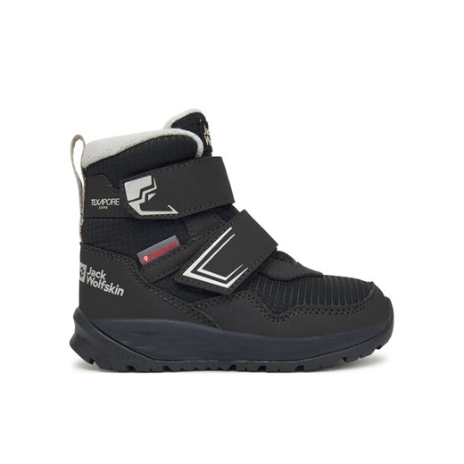 Jack Wolfskin Śniegowce Polar Bear-b Texapore Mid Vc K A62144 Czarny ze sklepu MODIVO w kategorii Buty zimowe dziecięce - zdjęcie 186258809