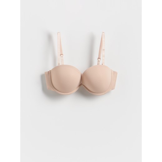 Reserved - Biustonosz balconette push up - kremowy ze sklepu Reserved w kategorii Biustonosze - zdjęcie 186259336