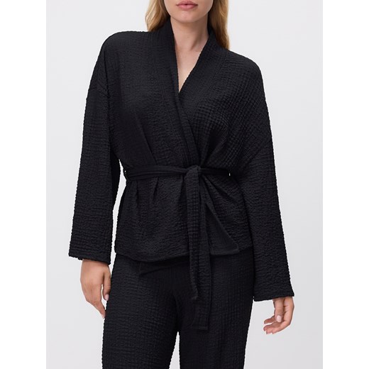 Reserved - Marynarka z wiązaniem - czarny ze sklepu Reserved w kategorii Marynarki damskie - zdjęcie 186259848