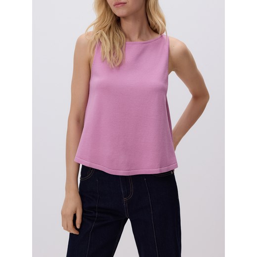 Reserved - Luźna bluzka z wiskozą - jasnofioletowy ze sklepu Reserved w kategorii Bluzki damskie - zdjęcie 186259945