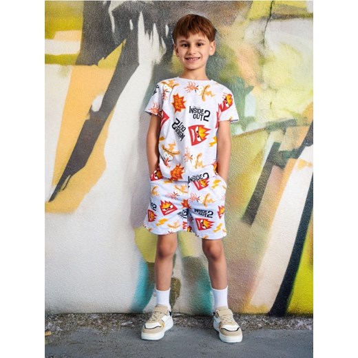 Sinsay - Szorty W głowie się nie mieści 2 - szary ze sklepu Sinsay w kategorii Spodenki chłopięce - zdjęcie 186261889