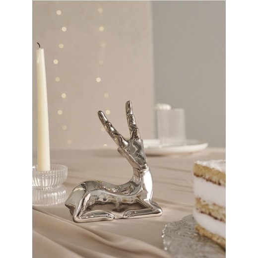 Sinsay - Dekoracja świąteczna w kształcie renifera - srebrny Sinsay One Size Sinsay