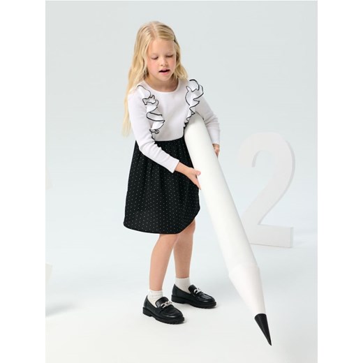 Sinsay - Sukienka z falbanami - wielobarwny Sinsay 134 (8-9 l) Sinsay