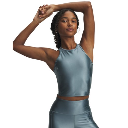Damski top treningowy Under Armour UA Motion Shine Tank - niebieski ze sklepu Sportstylestory.com w kategorii Bluzki damskie - zdjęcie 186263176