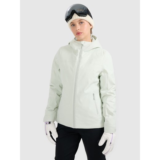 Damska kurtka narciarska 4F 4FWAW25TTJAF0807 - miętowa ze sklepu Sportstylestory.com w kategorii Kurtki damskie - zdjęcie 186263299