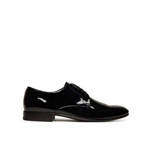 Półbuty BOSS Derrek Derb 50553085 Czarny ze sklepu eobuwie.pl w kategorii Buty eleganckie męskie - zdjęcie 186264825