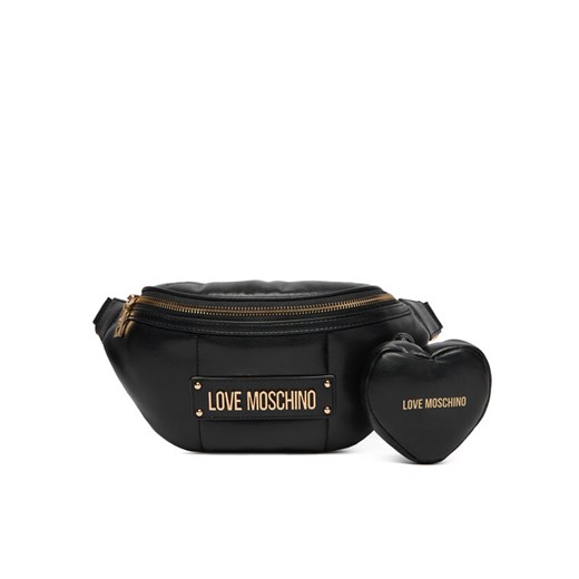 Saszetka nerka LOVE MOSCHINO JC4323PP0NKM100A Czarny ze sklepu eobuwie.pl w kategorii Nerki - zdjęcie 186264948