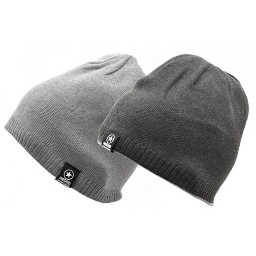 Dwustronna Męska Zimowa Czapka Szary/Grafitowy - L/XL REDSD ST-514B ze sklepu Stylion w kategorii Zegarki - zdjęcie 186265596