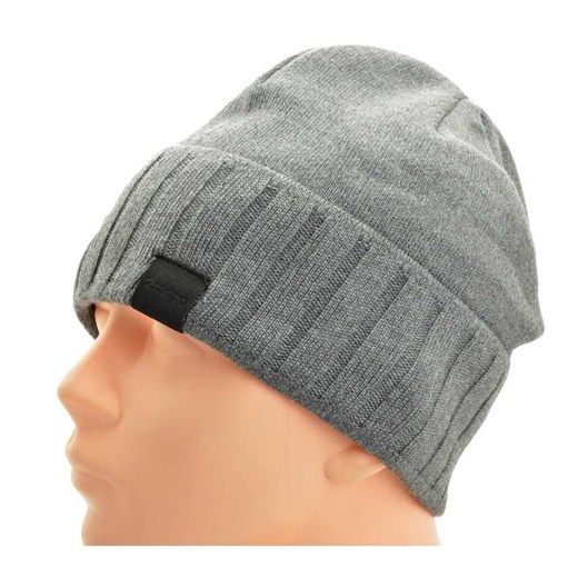 Męska Czapka Zimowa ocieplana polarem - L/XL 2MORO ST-560B kolor szary ze sklepu Stylion w kategorii Czapki zimowe męskie - zdjęcie 186265609