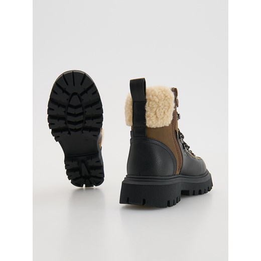 Reserved - Botki za kostkę - czarny Reserved 35 Reserved