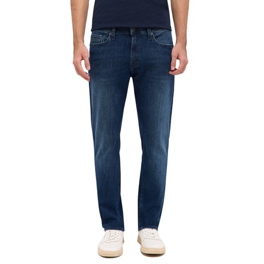 Męskie Spodnie Jeansowe Mustang Style Vegas Slim Denim Blue 1016309 5000 502 ze sklepu YouNeedit.pl w kategorii Jeansy męskie - zdjęcie 186266195
