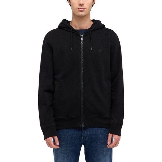 Męska Bluza Rozpinana Mustang Style Brighton Black 1016256 4142 ze sklepu YouNeedit.pl w kategorii Bluzy męskie - zdjęcie 186266316