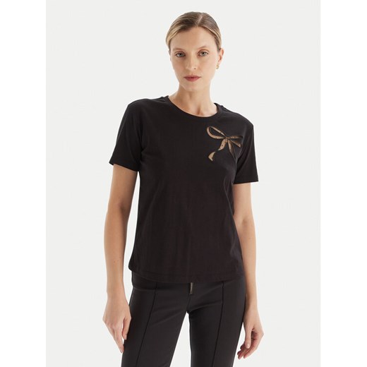 TWINSET T-Shirt 252TT2312 Czarny Regular Fit ze sklepu MODIVO w kategorii Bluzki damskie - zdjęcie 186267377