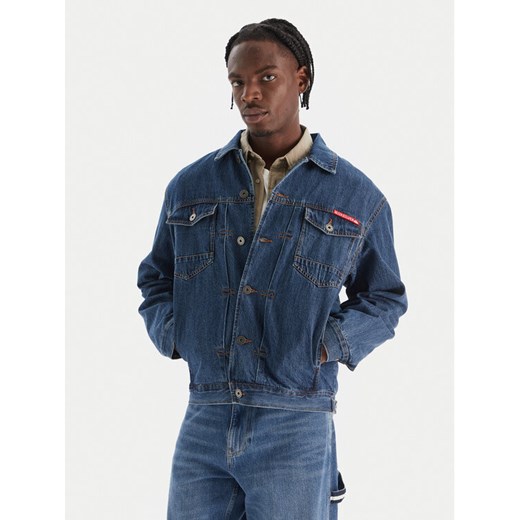 Quiksilver Kurtka jeansowa All Ride Denim Jkt EQYJK04177 Niebieski Regular Fit ze sklepu MODIVO w kategorii Kurtki męskie - zdjęcie 186267398
