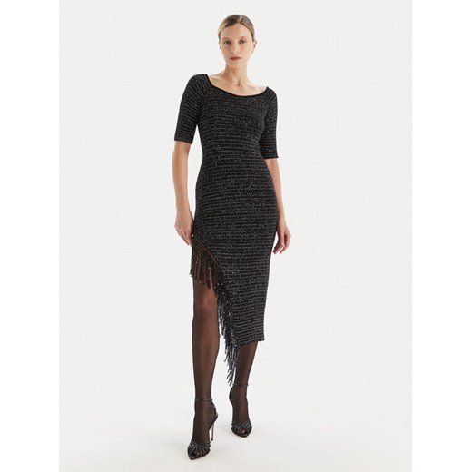 Simona Corsellini Sukienka koktajlowa A25CEABO5001 Czarny Slim Fit ze sklepu MODIVO w kategorii Sukienki - zdjęcie 186267458