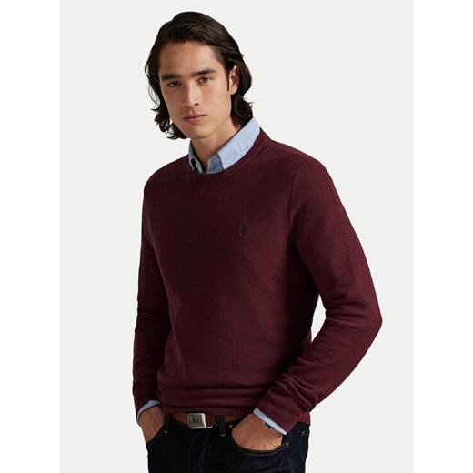 Polo Ralph Lauren Sweter 710918163520 Bordowy Regular Fit Polo Ralph Lauren S MODIVO