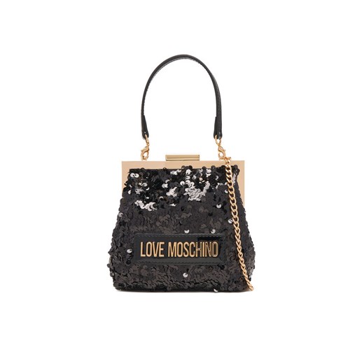 LOVE MOSCHINO Torebka JC4146PP0NKK100A Czarny ze sklepu MODIVO w kategorii Kopertówki - zdjęcie 186267528
