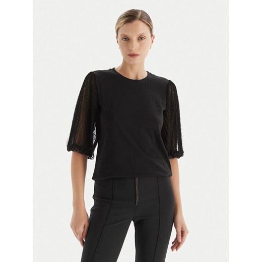 TWINSET Bluzka 252TT2310 Czarny Regular Fit ze sklepu MODIVO w kategorii Bluzki damskie - zdjęcie 186267577