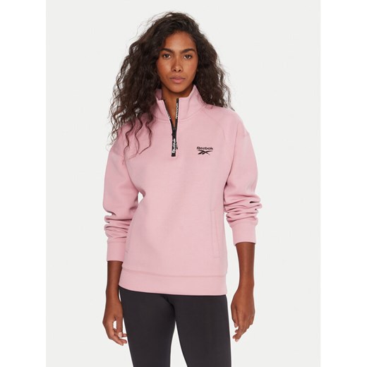 Reebok Bluza RK25160CCW Różowy Regular Fit ze sklepu MODIVO w kategorii Bluzy damskie - zdjęcie 186267617