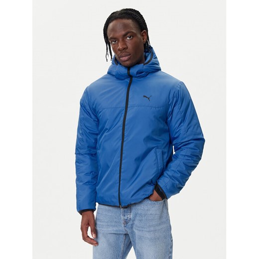 Puma Kurtka przejściowa Ess 688296 13 Niebieski Regular Fit ze sklepu MODIVO w kategorii Kurtki męskie - zdjęcie 186267645