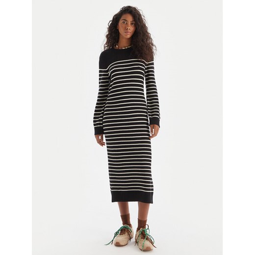 Roxy Sukienka dzianinowa Cool Waves SD ERJKD03536 Czarny Regular Fit ze sklepu MODIVO w kategorii Sukienki - zdjęcie 186267646