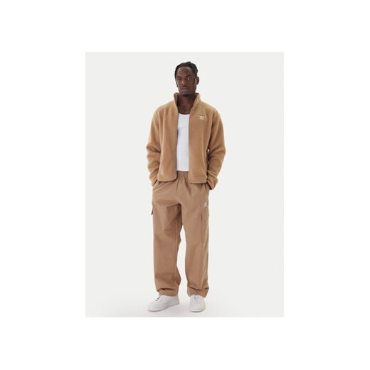adidas Polar Trefoil Essentials Teddy JW3530 Beżowy Loose Fit XXL MODIVO