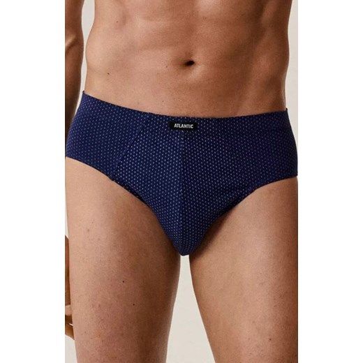 3-pack slipy męskie Classic 3MP-202-COB/DEN/NIEC, Kolor granatowo-niebieski, Rozmiar M, ATLANTIC ze sklepu Primodo w kategorii Majtki męskie - zdjęcie 186269909