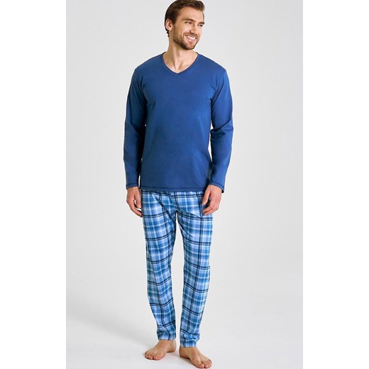 Bawełniana piżama męska jeans Mark 3475, Kolor jeans-wzór, Rozmiar XXL, Taro ze sklepu Primodo w kategorii Piżamy męskie - zdjęcie 186270047