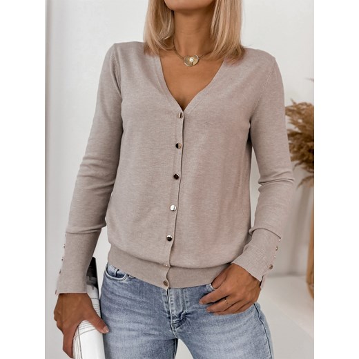 sweter tanya ciemnobeżowy one size ze sklepu UBRA w kategorii Swetry damskie - zdjęcie 186270308