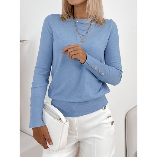 sweter junru błękitny one size ONE SIZE UBRA