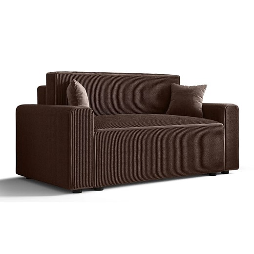 Brązowa tapicerowana sztruksem sofa rozkładana S2-S20 - id: 53084 - marki Elior - 186270627 Brązowa tapicerowana sztruksem sofa rozkładana S2-S20 ze sklepu Edinos.pl w kategorii Sofy i kanapy - zdjęcie 186270627