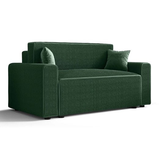 Ciemnozielona rozkładana sofa z pojemnikiem S7-B61 - id: 53086 - marki Elior - 186270636 Ciemnozielona rozkładana sofa z pojemnikiem S7-B61 ze sklepu Edinos.pl w kategorii Sofy i kanapy - zdjęcie 186270636