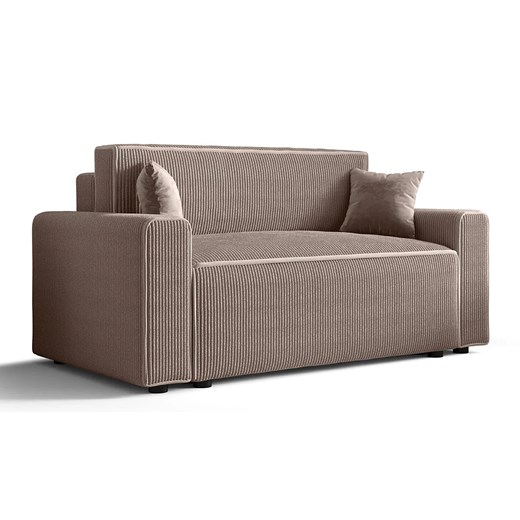 Jasnoróżowa rozkładana sofa z pojemnikiem A7-R74 - id: 53088 - marki Elior - 186270645 Jasnoróżowa rozkładana sofa z pojemnikiem A7-R74 ze sklepu Edinos.pl w kategorii Sofy i kanapy - zdjęcie 186270645