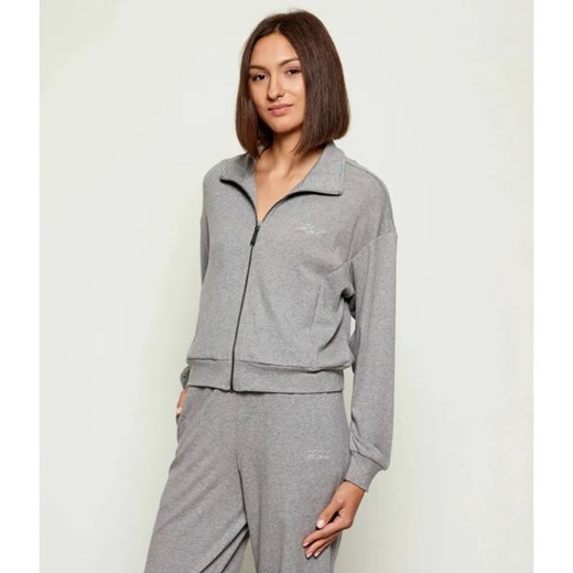 Karl Lagerfeld Bluza Signature Lurex | Regular Fit ze sklepu Gomez Fashion Store w kategorii Bluzy damskie - zdjęcie 186272108