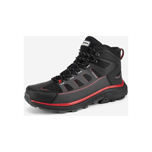 Hunter Buty trekkingowe &quot;Peak RT Mid&quot; w kolorze czarno-czerwono-szarym Hunter 41 okazja Limango Polska