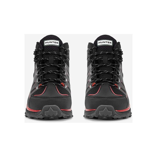 Hunter Buty trekkingowe &quot;Peak RT Mid&quot; w kolorze czarno-czerwono-szarym Hunter 41 wyprzedaż Limango Polska