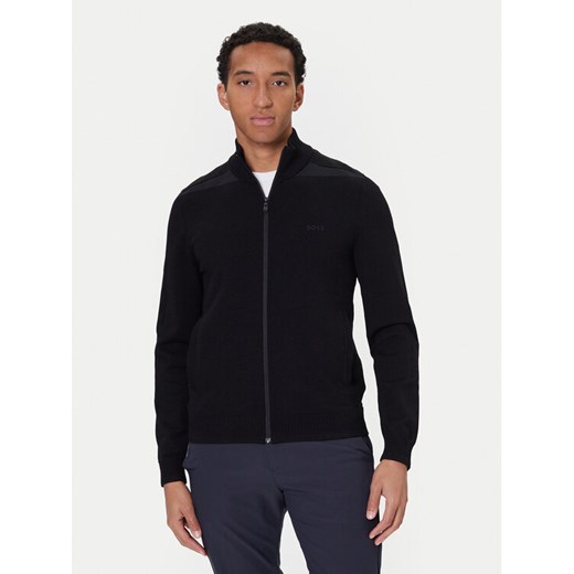 BOSS Kardigan League FZ 50547505 Czarny Regular Fit ze sklepu MODIVO w kategorii Swetry męskie - zdjęcie 186272676