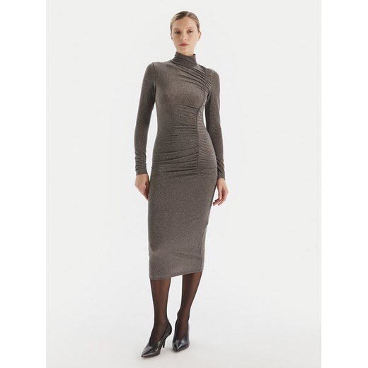 Artigli Sukienka koktajlowa ACAB003376 Szary Slim Fit ze sklepu MODIVO w kategorii Sukienki - zdjęcie 186272688