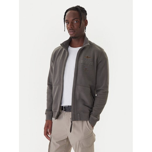 Aeronautica Militare Bluza 252FE2055UF00665 Szary Regular Fit ze sklepu MODIVO w kategorii Bluzy męskie - zdjęcie 186272755
