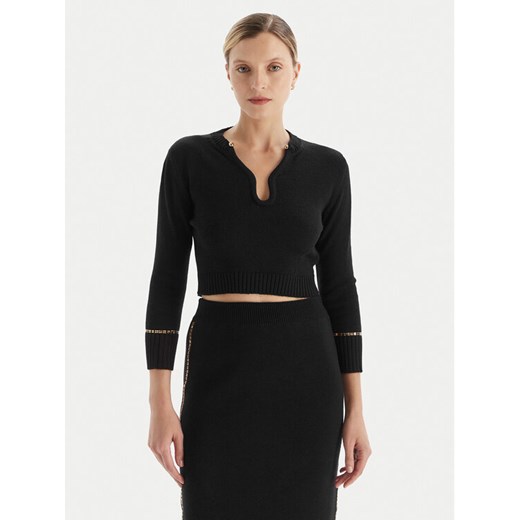 Simona Corsellini Sweter A25CPMGE0601 Czarny Slim Fit ze sklepu MODIVO w kategorii Swetry damskie - zdjęcie 186272766