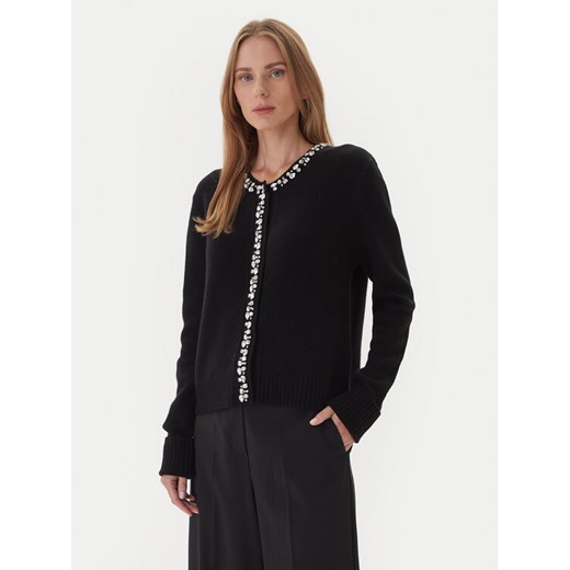 KAOS Sweter RI1KT018 0001 Czarny Regular Fit ze sklepu MODIVO w kategorii Swetry damskie - zdjęcie 186272777