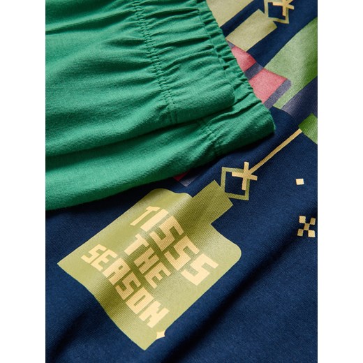 Reserved - Bawełniana piżama Minecraft - granatowy Reserved 122/128 (6-8 lat) Reserved